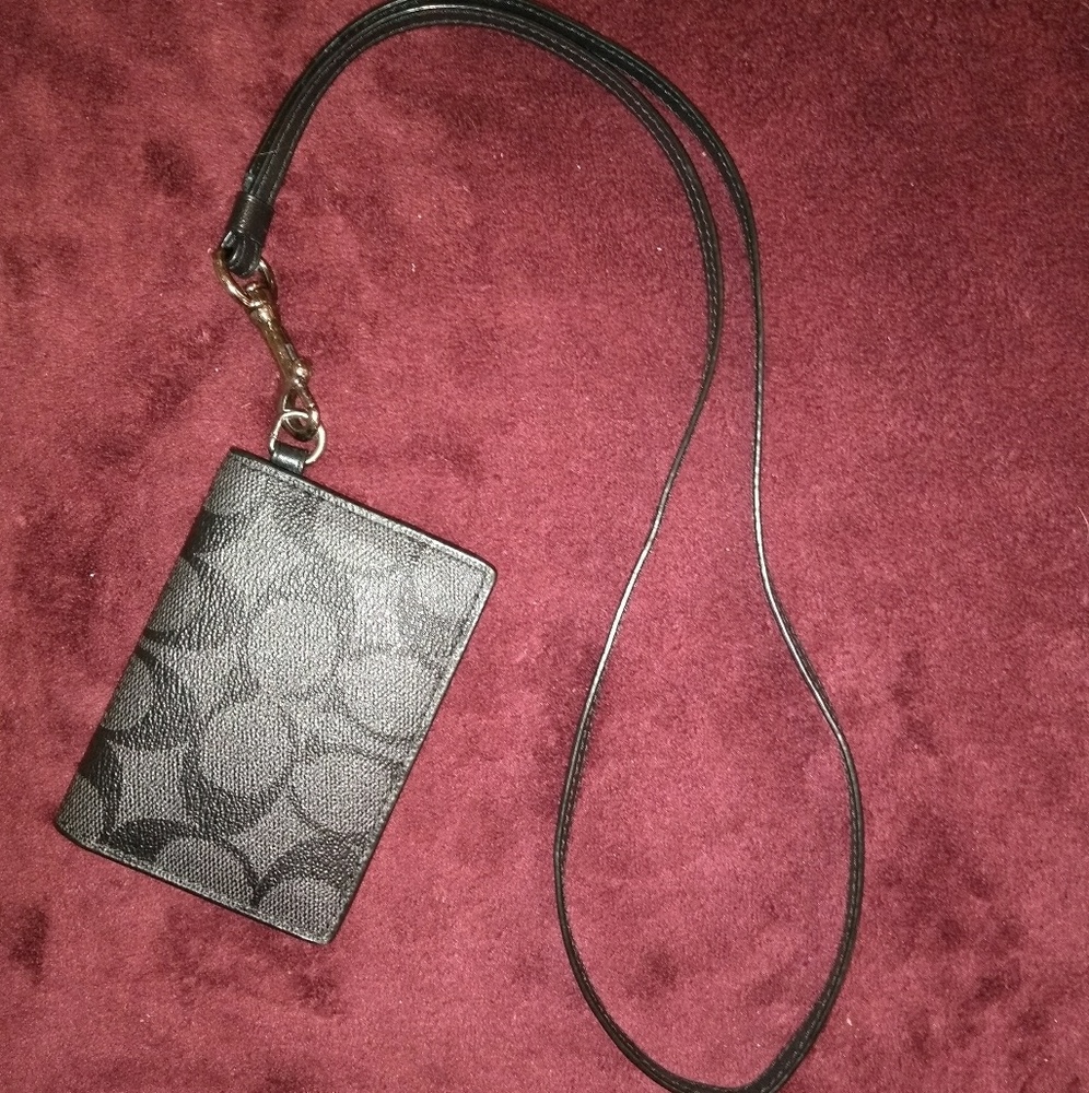 Coach Lanyard w/Card Holder
